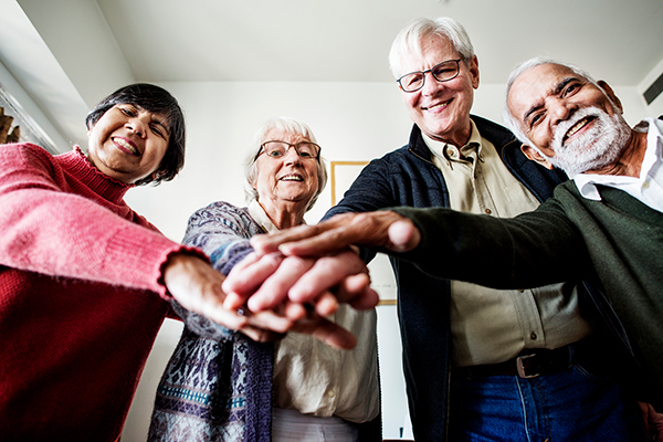 Group of senior citizens